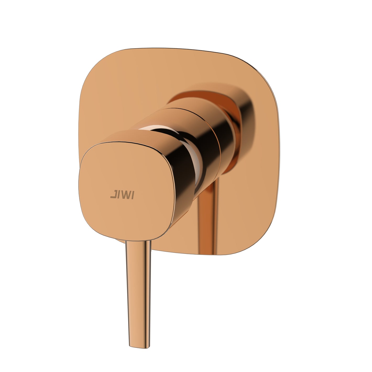 Acabamento Monocomando de Chuveiro Traços Curvos - Base Docol - Rose Gold | Jiwi