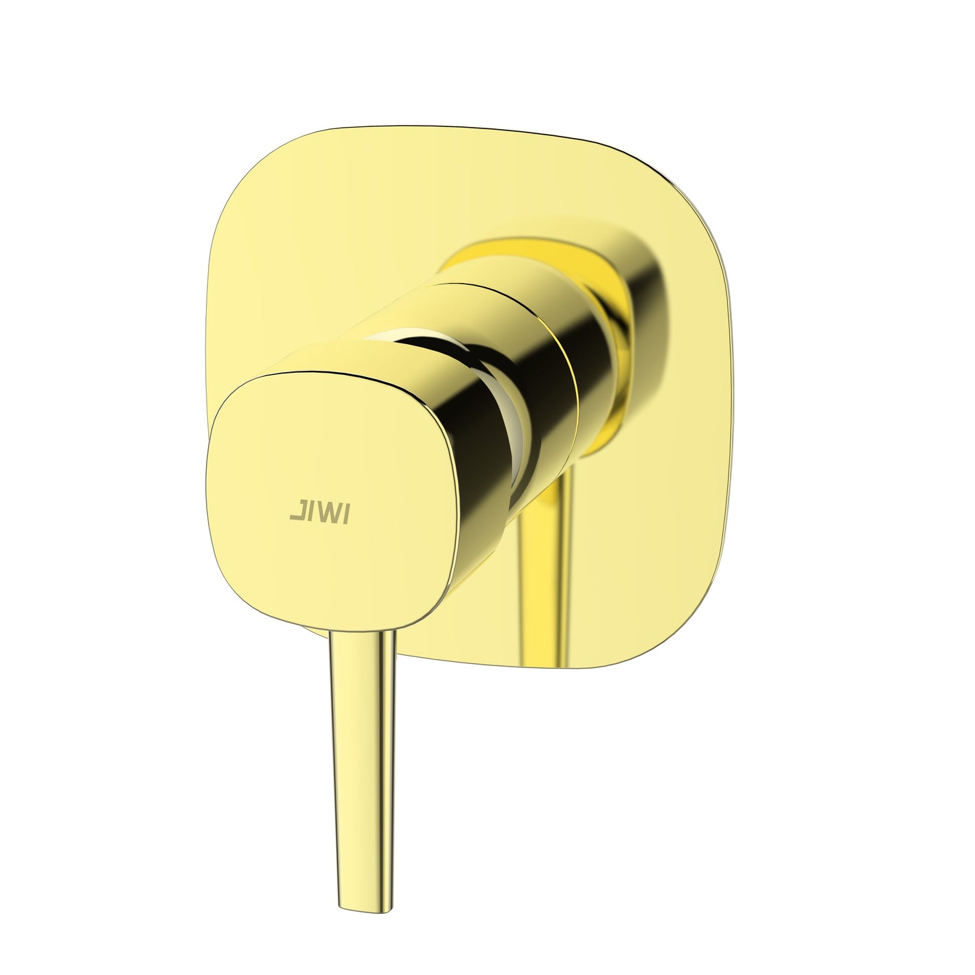 Acabamento Monocomando de Chuveiro Traços Curvos - Base Deca - Gold Champagne | Jiwi