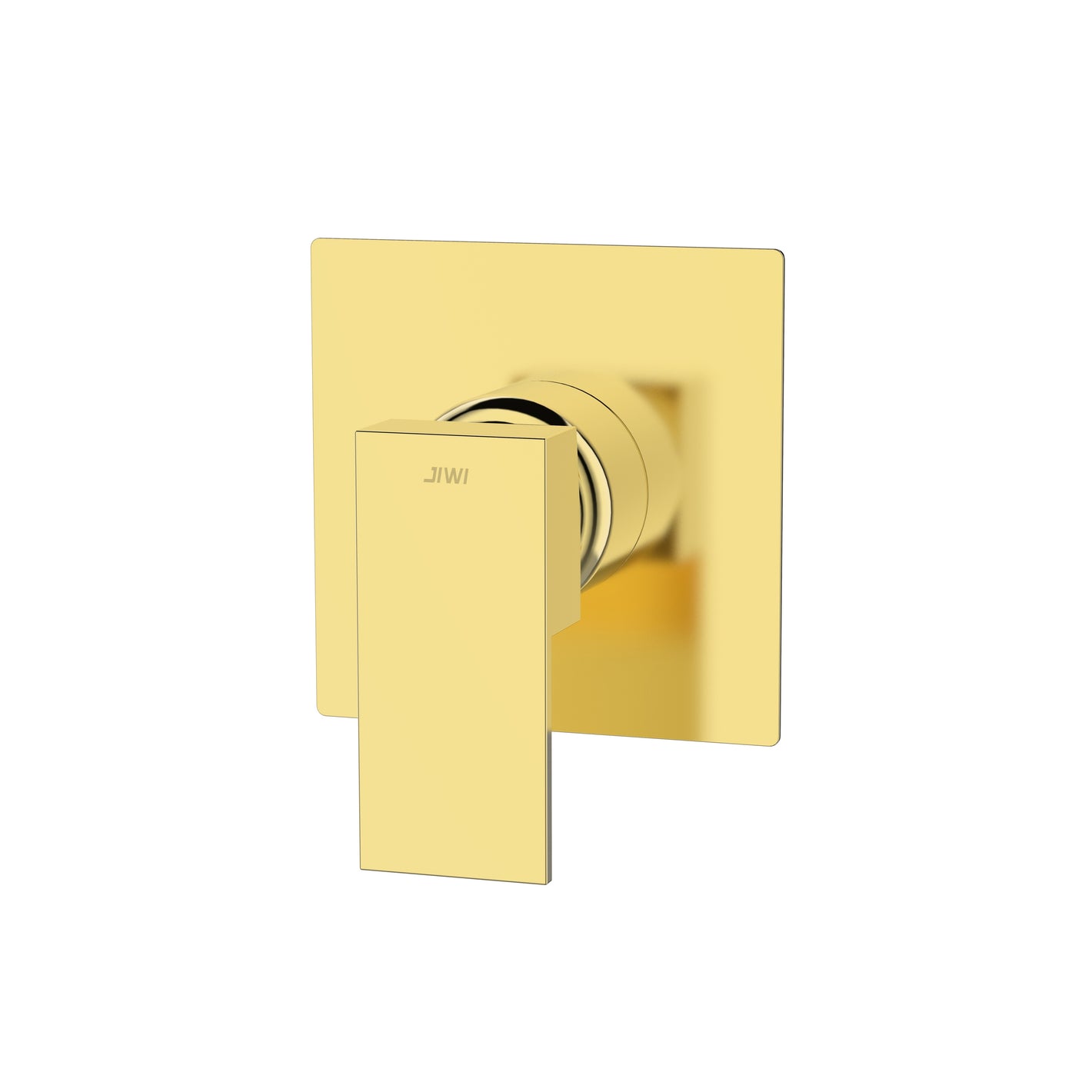 Acabamento Monocomando de Chuveiro Traços Retos - Base Deca - Gold Champagne | Jiwi